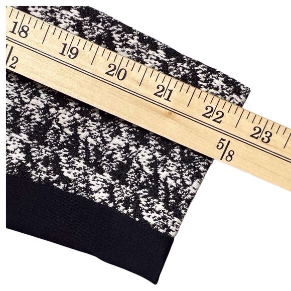 RALPH LAUREN Houndstooth Colorblock Sheath Dress Size 14 Slimming Black White - Picture 13 of 16